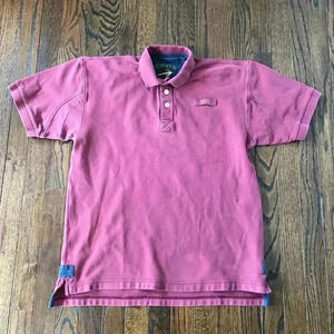 Orvis Men’s M Vintage Maroon Fly Fishing Polo Shirt